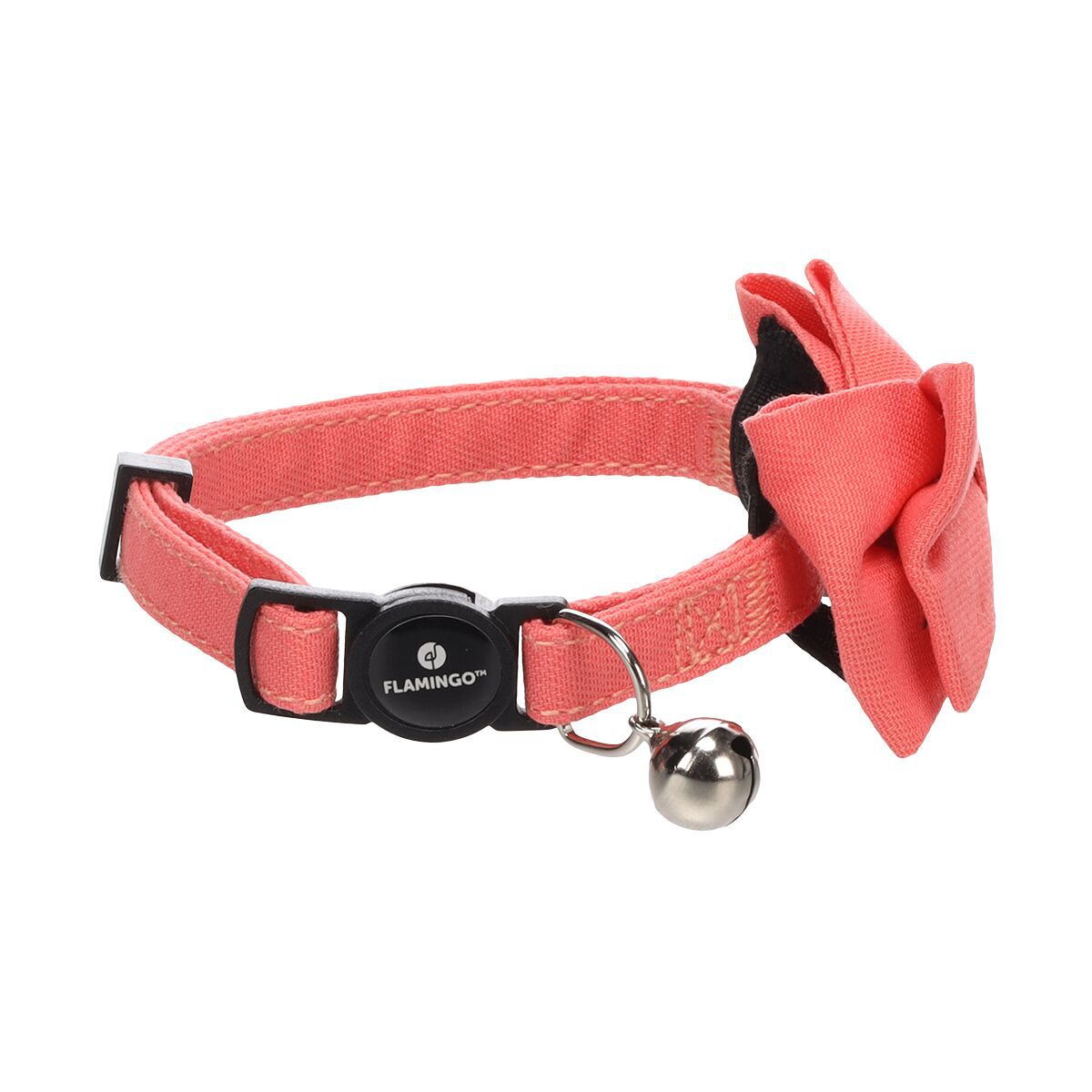 Flamingo Cat Collar with bow tie