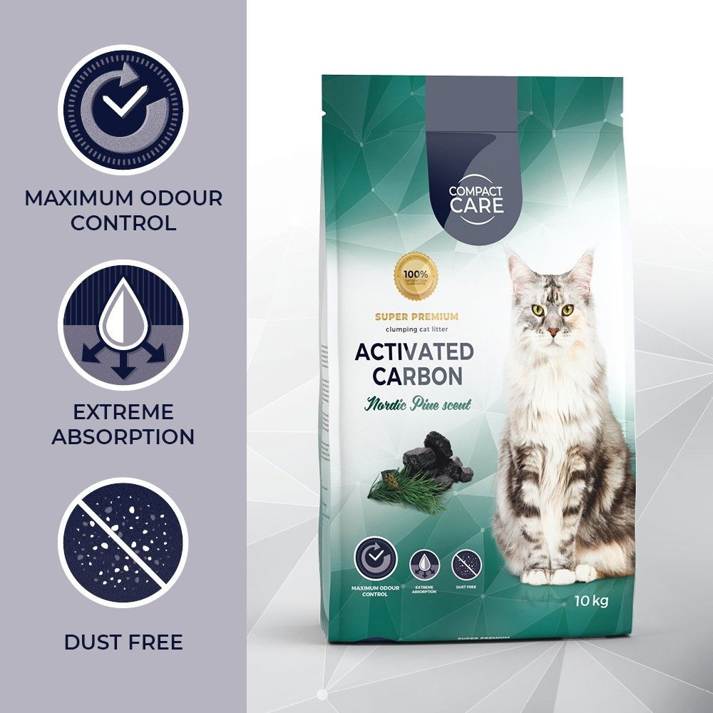 Compact Care Activated Carbon Nordic Pine 10 kg