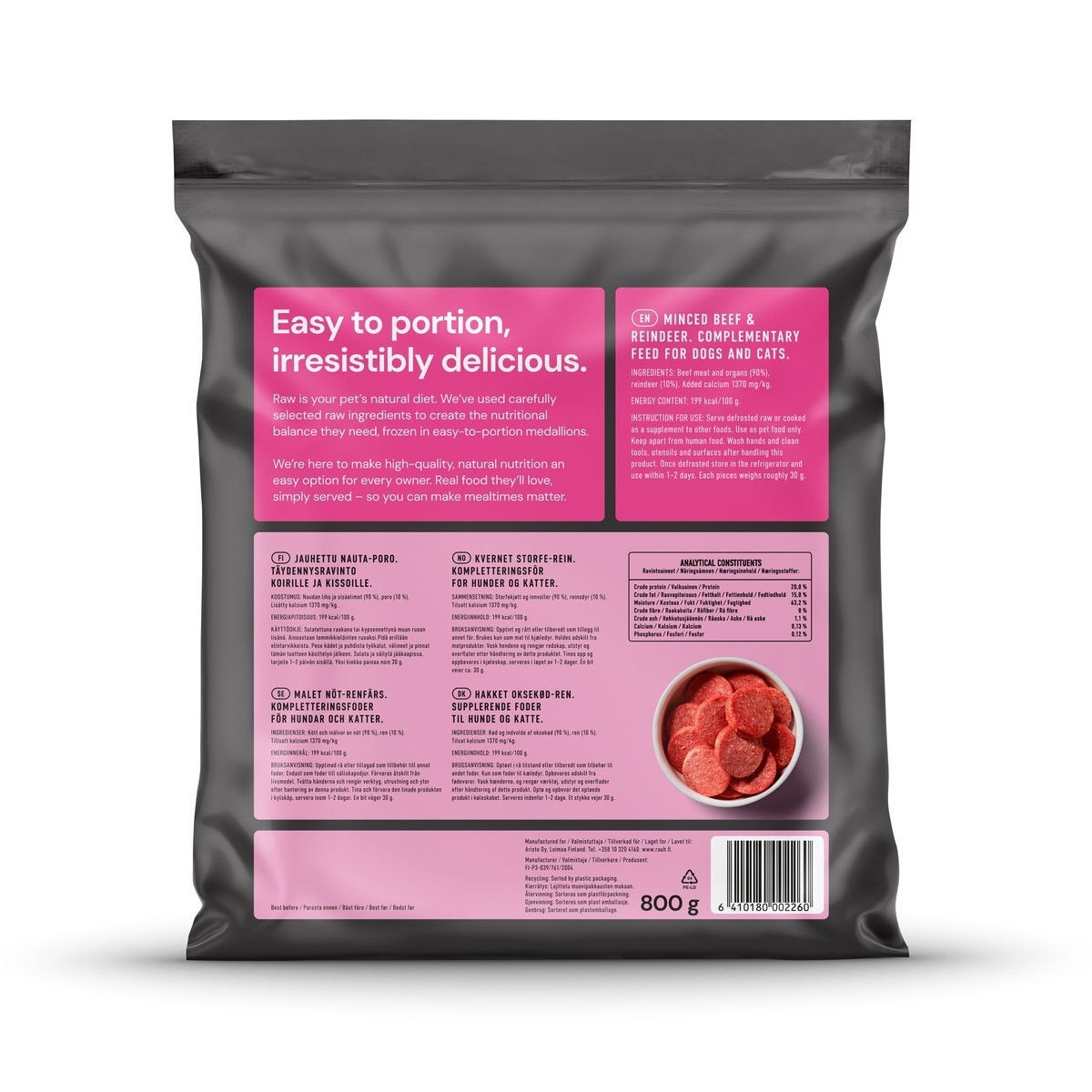 Nutriment by Rauh! Beef & Reindeer 800g