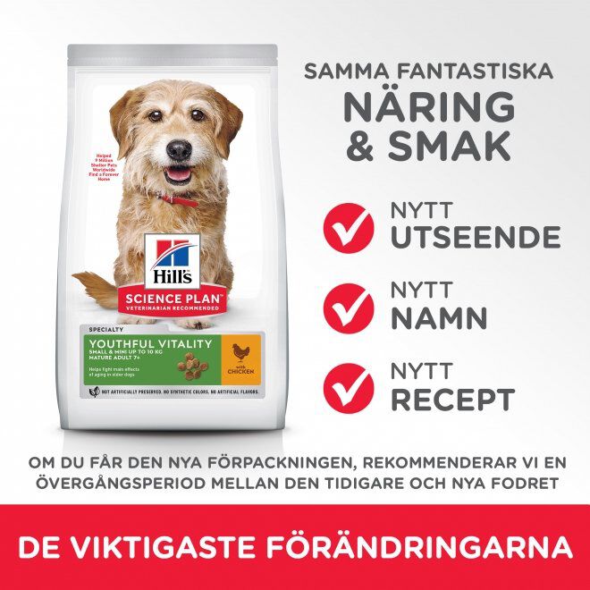 Hill's Science Plan Dog Senior Vitality Small & Mini