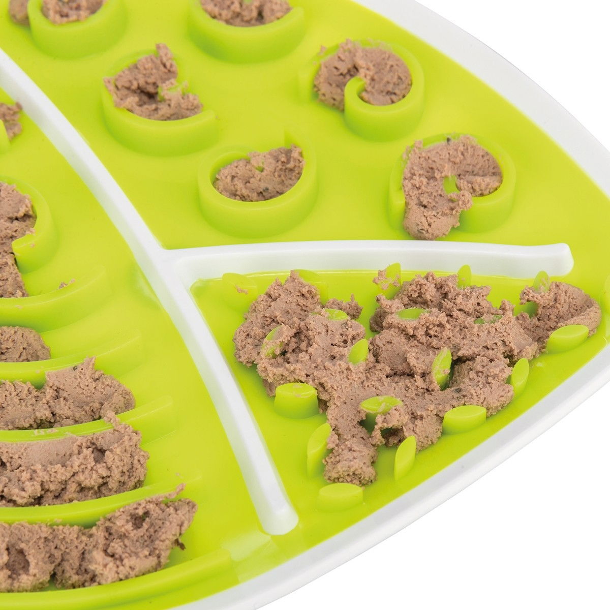 Trixie Lick'n'Snack plate, leaf, 28 × 21 cm