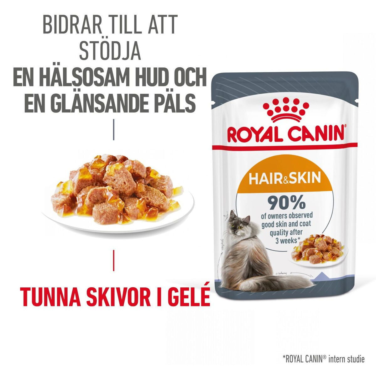 Royal Canin Hair & Skin Care Jelly Adult våtfoder för katt
