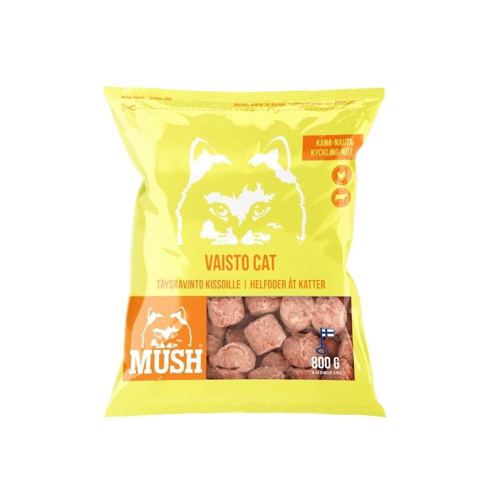 MUSH Vaisto® Cat Kyckling-Nöt 800gr