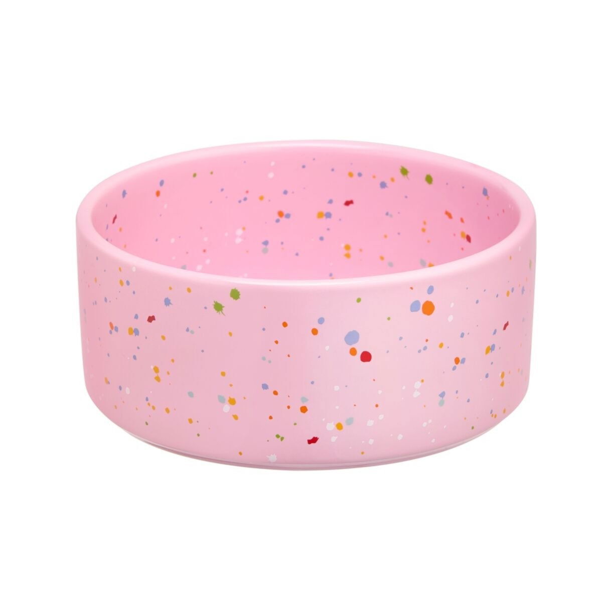 Little&Bigger XOXO ceramic bowl confetti pale pink