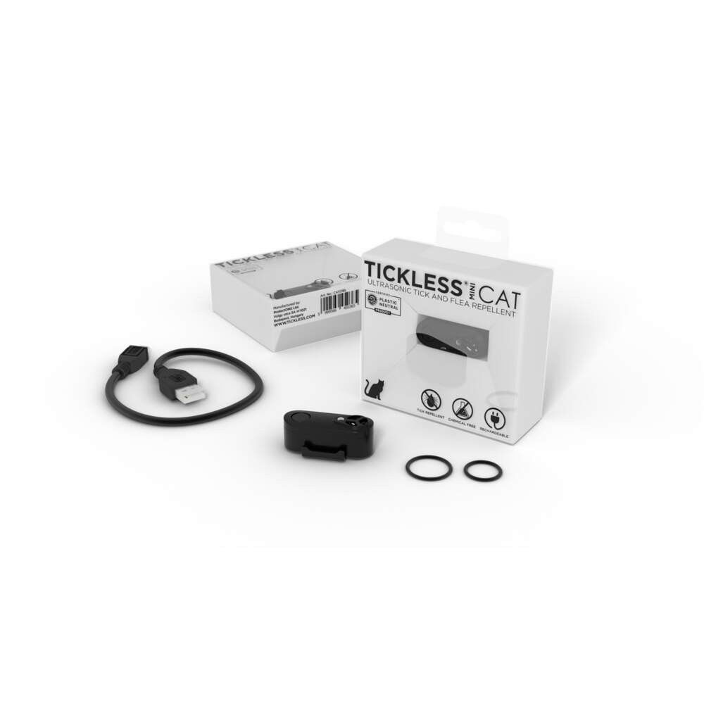 Tickless MINI CAT Electronic Tick Repellent black