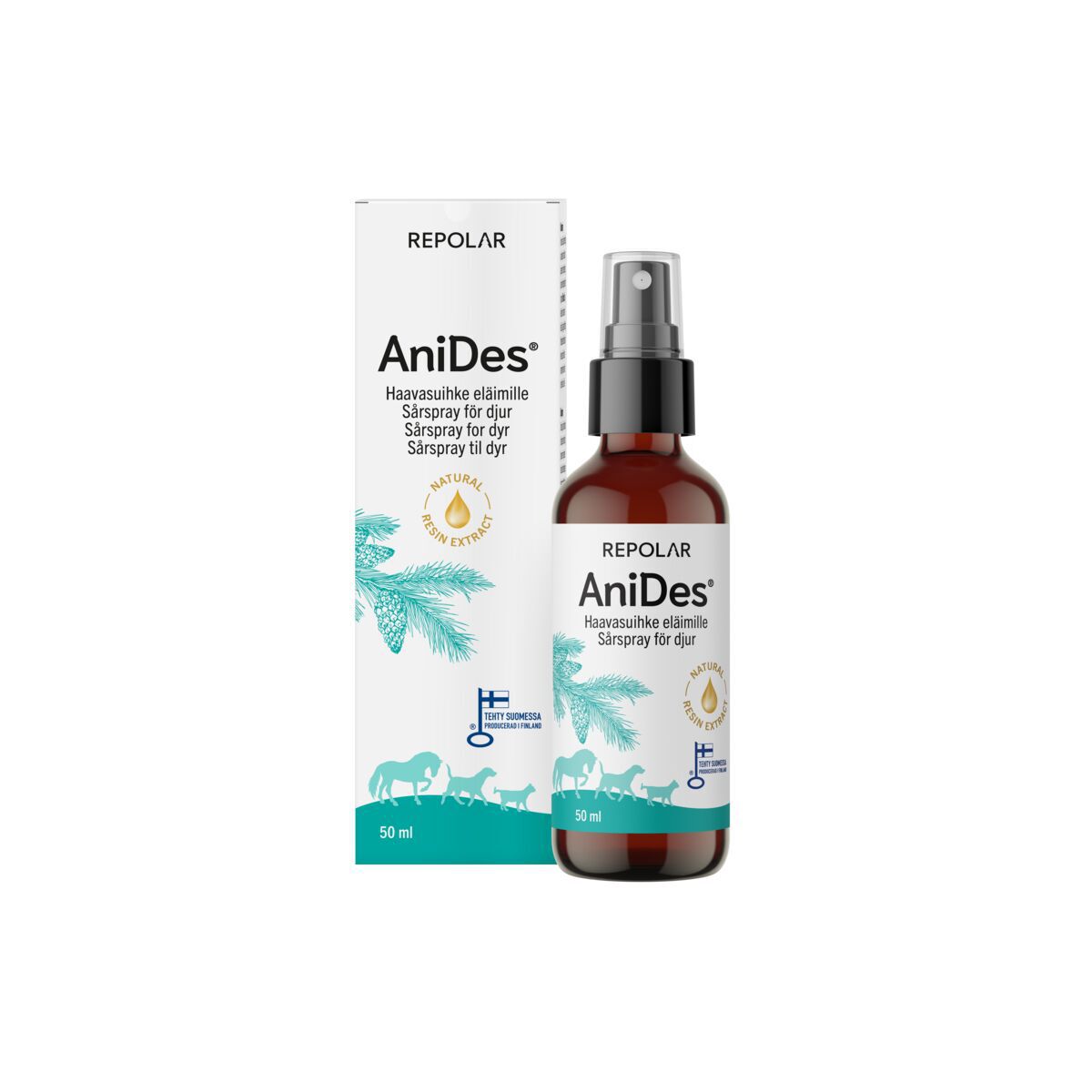 Repolar AniDes Sårspray för Djur 50 ml